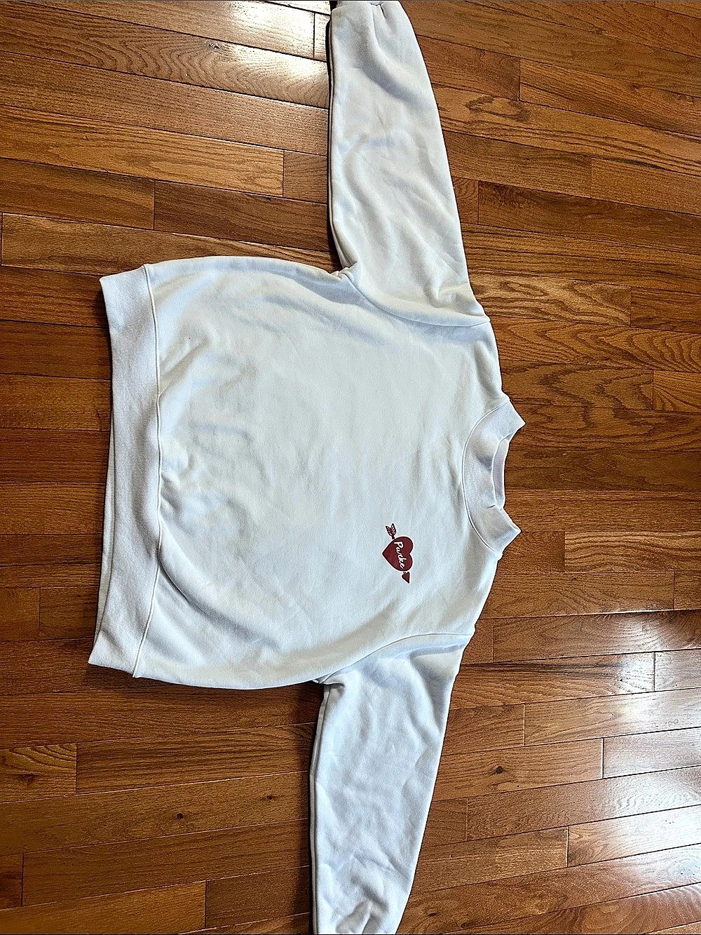 parke Cupid Mockneck Sweatshirt White XL